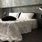 Rechteckiger Bettkissenbezug aus weißem oder schwarzem Leinen mit Knöpfen und Schnürsenkeln – Agora Viadurini