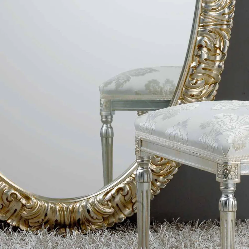 Großer ovaler Spiegel vom Boden / Wand Leben, 114x190 cm Viadurini