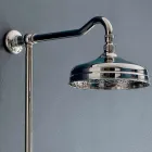 Klassische Duplex-Brausegruppe aus Messing mit Duschkopf 3 Größen - Ercolina Viadurini