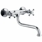 Verstellbare Messingwand Küchenwaschbecken Gruppe Made in Italy - Colmo Viadurini