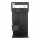 Set Design Kaminholzset  aus schwarzem Stahl Made in Italy - Ostro Viadurini