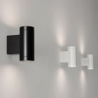Design-Außenwandleuchte aus weißem oder schwarzem Aluminium - Leopida Viadurini