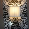 Wandlampe aus Seide in modernem Design Bamboo