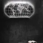 Planisphere Wandleuchte aus lasergraviertem Acrylglas - Rihanna Viadurini