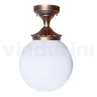 Deckenleuchte aus Acryl und schwarzem Aluminium Made in Italy - Trovanero Viadurini