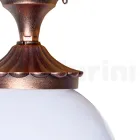 Deckenleuchte aus Acryl und schwarzem Aluminium Made in Italy - Trovanero Viadurini