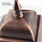 Deckenleuchte für den Außenbereich aus Aluminium und sandgestrahltem Glas - Alchemist Viadurini