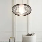 Hängeleuchte aus lackiertem Stahl, Ø90xh.53xl.cavo100cm, Gioia Viadurini