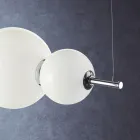 Handgefertigte Pendelleuchte aus geschichtetem venezianischem Glas - Jupiter Viadurini