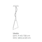 Handgefertigte venezianische Hängelampe aus mundgeblasenem Glas - Chrystal Viadurini