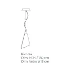 Handgefertigte venezianische Hängelampe aus mundgeblasenem Glas - Chrystal Viadurini