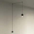 Pendelleuchte mit Canneté-Glaszylindern Made in Italy - Oris Viadurini