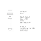 Pendelleuchte mit Lampenschirm aus Polyester Made in Italy - Toscot Junction Viadurini