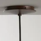 Pendelleuchte mit Lampenschirm aus Polyester Made in Italy - Toscot Junction Viadurini