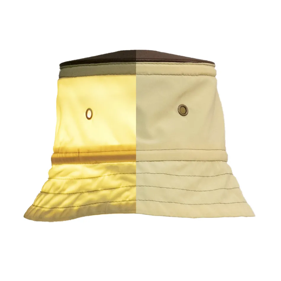 Pendelleuchte mit Lampenschirm aus Polyester Made in Italy - Toscot Junction Viadurini