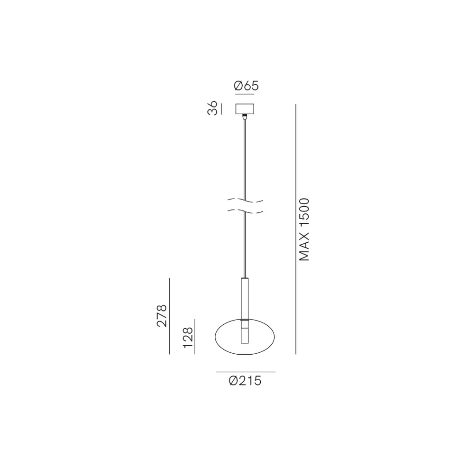 Hängelampe mit Glas in verschiedenen Formen, hergestellt in Italien – Sintonia Viadurini