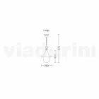 Outdoor Pendelleuchte aus weißem Aluminium aus Italien, Anusca Viadurini