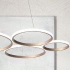 Design Pendelleuchte für Wohnzimmer in Silber oder Gold Metall - Olimpo Viadurini