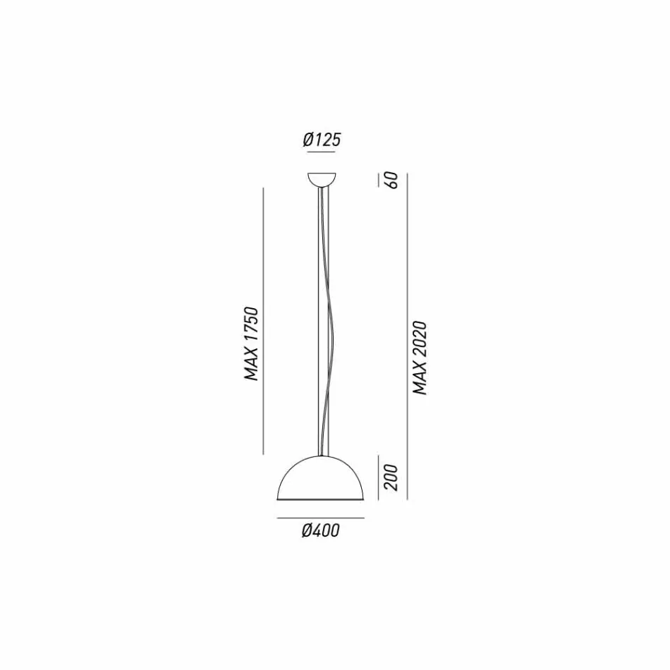Hängeleuchte rustikalem Design Ø40 cm Galileo Il Fanale Viadurini