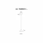 Pendelleuchte aus Edelstahl und Keramik - Tamiso Aldo Bernardi Viadurini