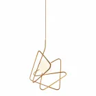 Pendelleuchte aus modernem Stahl Ø60xh.60xL.cavo200cm, Adele Viadurini