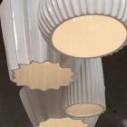 Hängelampe in glänzend weißer Keramik in 4 Formen - Oase Viadurini