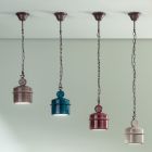 Hängelampe aus farbiger Keramik im Industriedesign - Liotta Viadurini