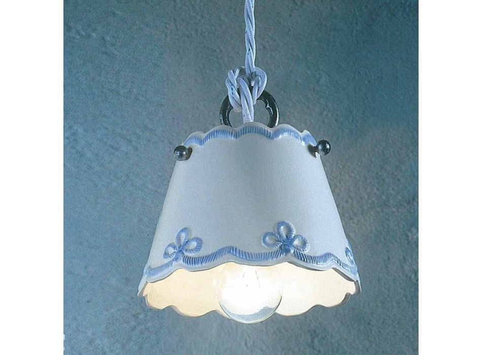 Lampe Keramik-Lampe mit farbigen Band Ferroluce Viadurini