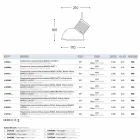 Lampe Keramiksuspension Die Lustri 10 Aldo Bernardi Viadurini