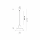 Lampe antike Eisenglocke Suspension Virginia Il Fanale Viadurini