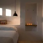 Hängelampe aus anthrazitfarbenem Steinzeug und weißem Emaille-Interieur - Edmondo Viadurini