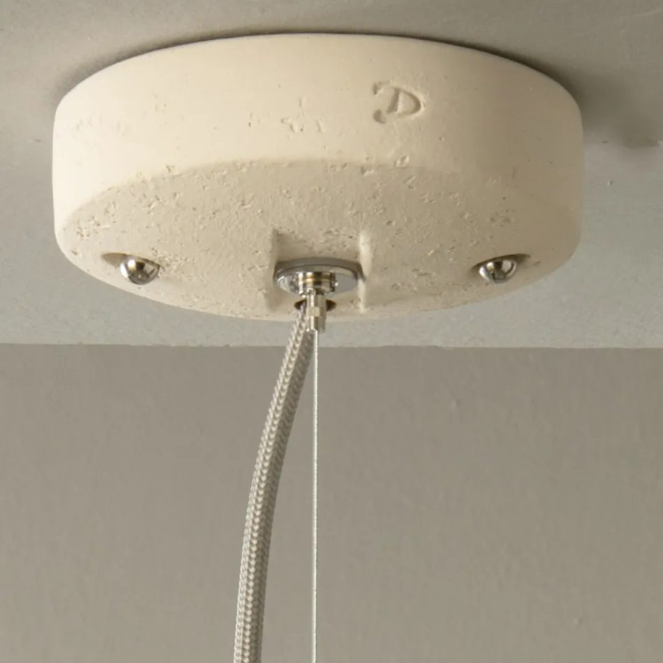 Pendelleuchte aus toskanischer Majolika Handgefertigt in Italien - Toscot Rossi Viadurini