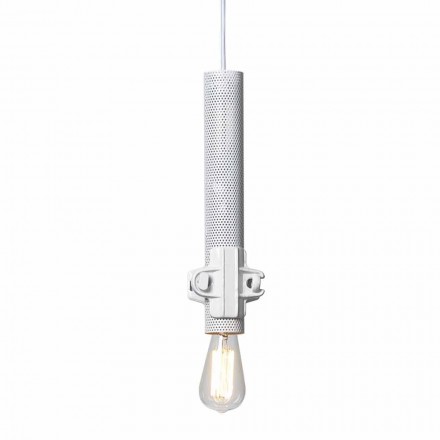 Hängelampe in Weiß, Anthrazit oder Gold Metall 2 Größen - Mekkasmo Viadurini