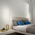 Hängelampe aus goldlackiertem Metall mit verstellbaren Kabeln – Orange Viadurini