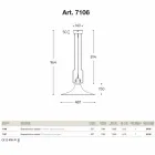 Pendelleuchte aus Messing und Kupfer-Mühle mit Haken Viadurini
