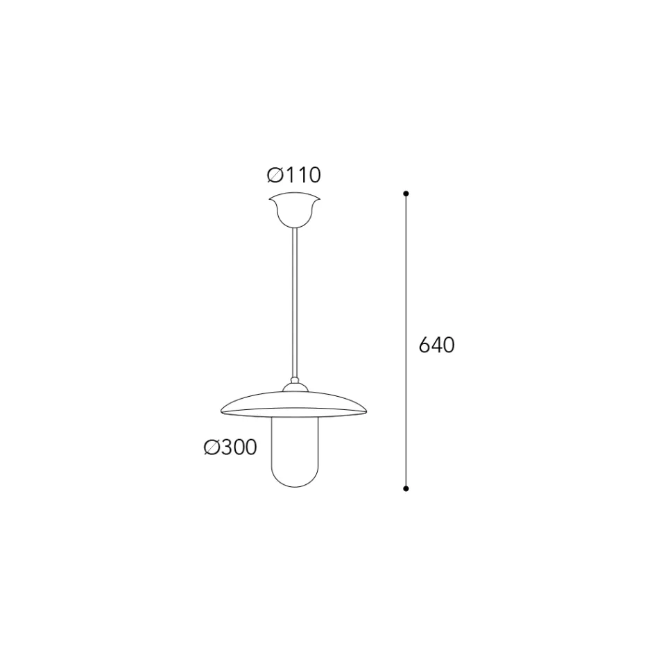 Pendelleuchte aus Messing, Glas und Schutzart IP44, hergestellt in Italien – Drago Viadurini