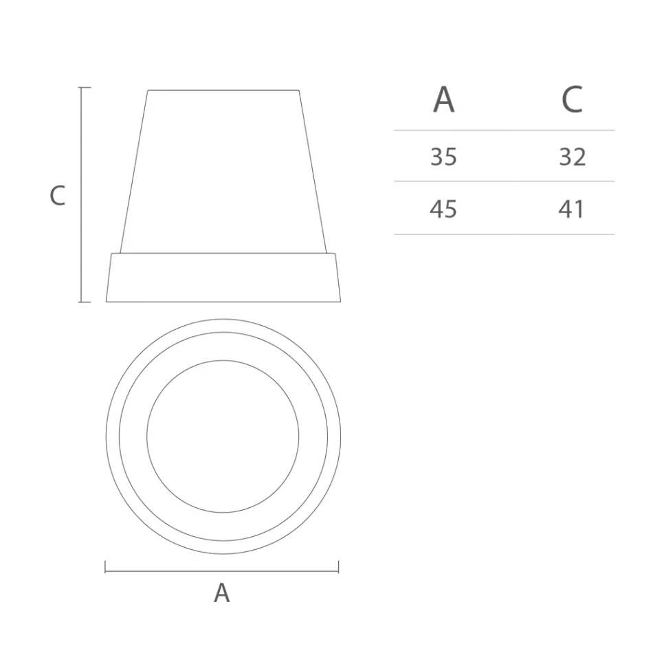 Pendelleuchte aus weißem Polyethylen Made in Italy - Minervo Viadurini