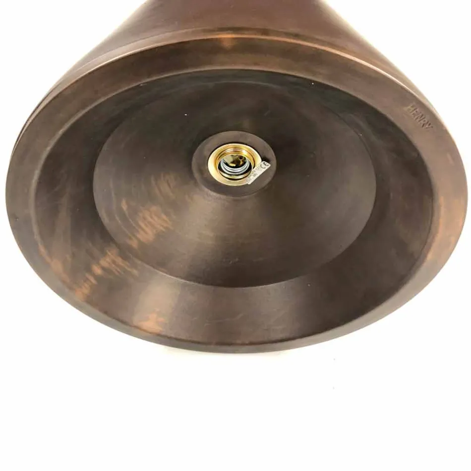 Design Pendelleuchte aus Terrakotta, Ø37cm - Toscot Henry Viadurini