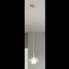 Doppelschichtige Pendelleuchte aus mundgeblasenem Glas Made in Italy - Trilly  Viadurini