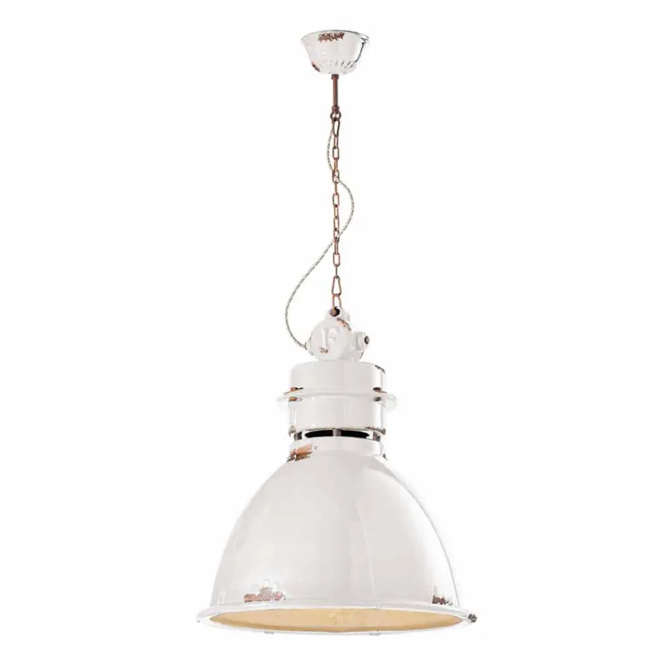 Lampe Industrie Suspension handgefertigt Design Katie Viadurini