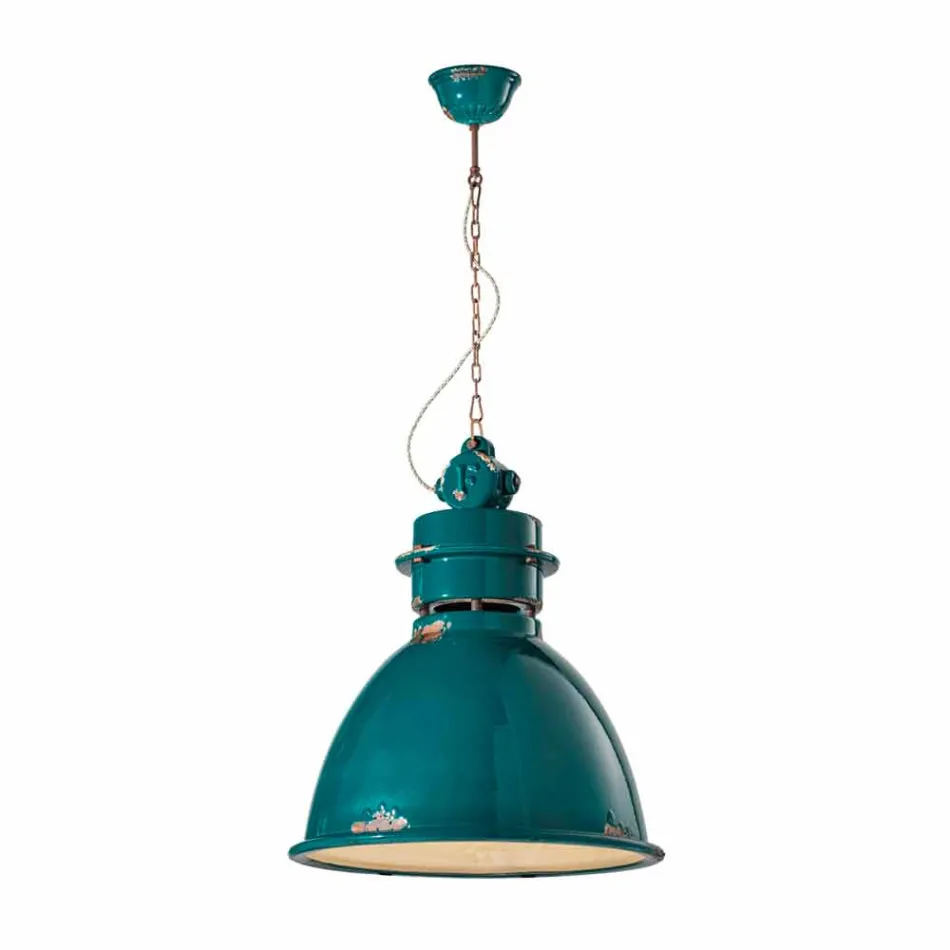 Lampe Industrie Suspension handgefertigt Design Katie Viadurini