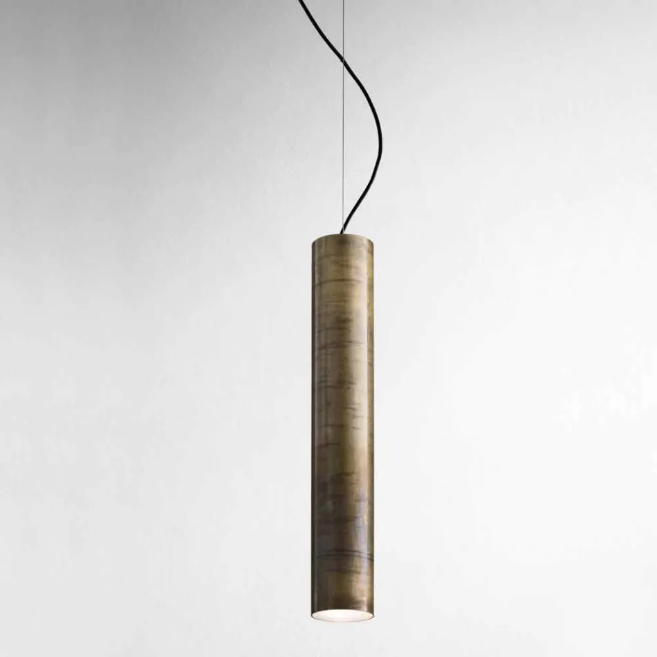 Industriependelleuchte Ø 10 cm Sonnenblumen Il Fanale Viadurini