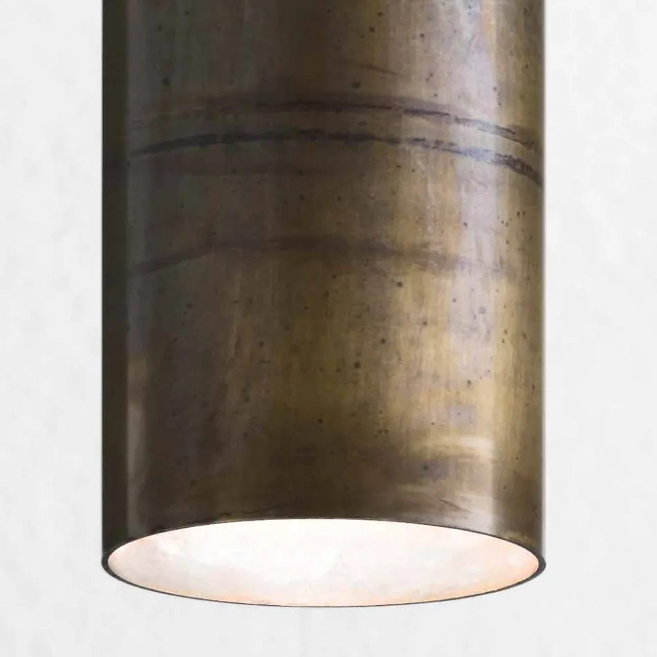 Industriependelleuchte Ø 10 cm Sonnenblumen Il Fanale Viadurini