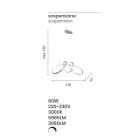 LED-Pendelleuchte aus silberfarbenem Metall, 2 Größen Modernes Design - Lumino Viadurini