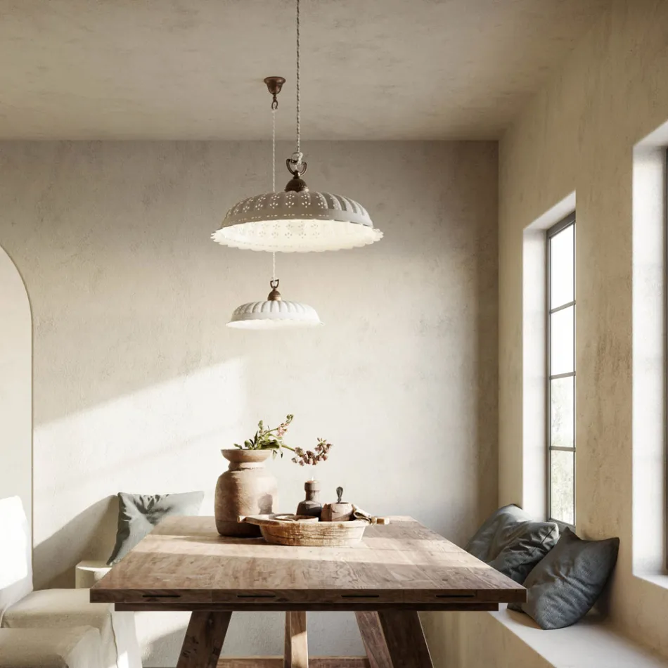 Pendelleuchte Liberty Keramik Ø42 Anita Il Fanale Viadurini