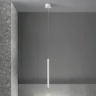 Moderne Hängelampe mit LED-Licht aus lackiertem Metall – Lärche Viadurini