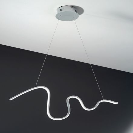 Moderne Metall-Pendelleuchte mit LED-Lichtquelle - Steven Viadurini
