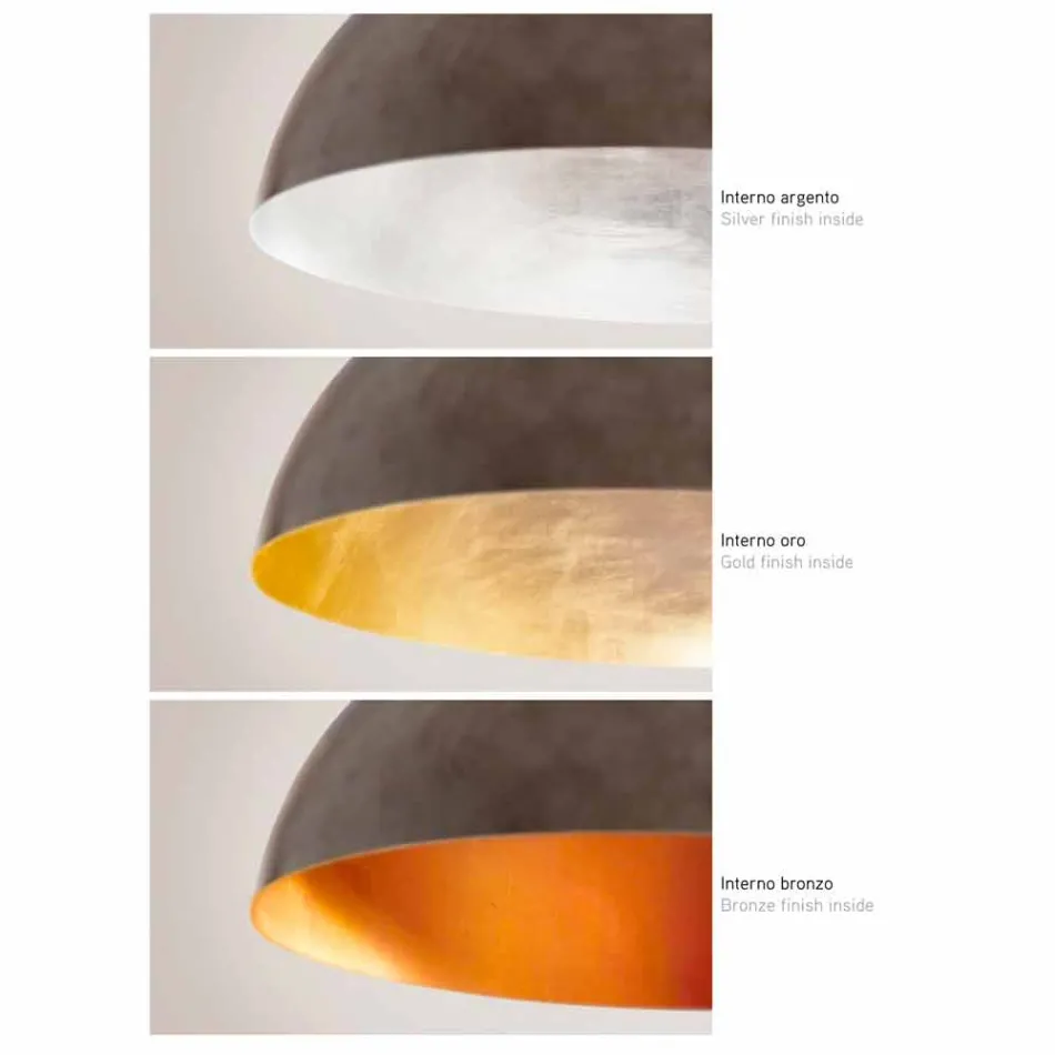 Pendelleuchte kleine Stahl Moonlight Viadurini