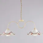 Handgefertigte Glas- und Metalllampe aus Italien für Wohn- und Schlafzimmer - Merope Viadurini