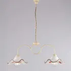 Handgefertigte Glas- und Metalllampe aus Italien für Wohn- und Schlafzimmer - Merope Viadurini